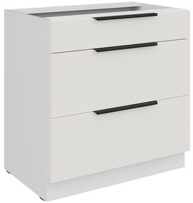 Kuchynská skrinka Aria-Wh/Wh Anti Fingerprint 80d 3s Bb