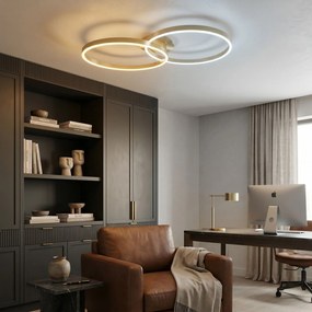 Toolight Toolight, LED stropné svietidlo, 85cm, 35W, 4000K, 3000lm, SWE062-C, zlatá matná, OSW-20162