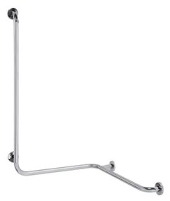 Madlo do sprchy 66 × 118 cm, nerez/strieborné