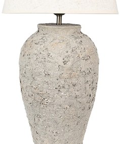 Sivá stolná lampa TERRACOTTA Ø35*68