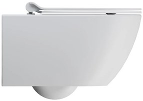GSI GSI, PURA závesná WC misa, Swirlflush, 55x36 cm, biela dual-mat, 881509