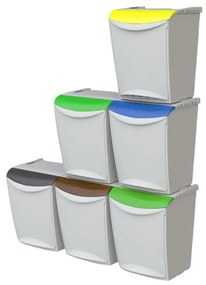 Denox Ekosystem odpadkový kôš na triedený odpad 25 l, modrý - papier