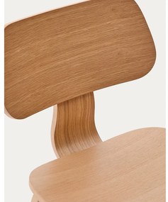 Jedálenská stolička v dekore duba v prírodnej farbe Gena – Kave Home