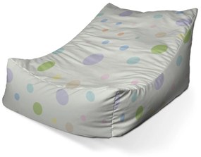 Sablio Sedací vak Lounge Trojfarebné bodky - 80 x 95 x 50 cm