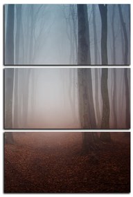 Obraz na plátne - Hmla v lese - obdĺžnik 7182B (90x60 cm  )