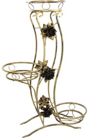 Stojan na kvety 100x70 cm zlatá