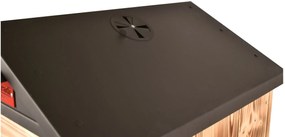 Bestent Udiareň drevená 50x50x120cm s kovovou strechou