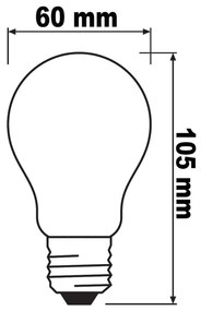 LED FILAMENT E27 5W = 45W 560lm CCT SPECTRUM Smart TUYA WiFi Stmievateľná mliečna žiarovka