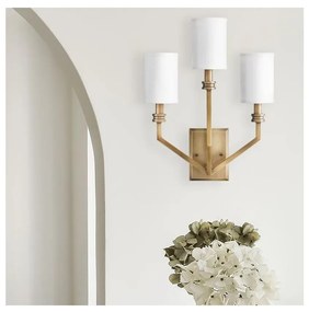 Hinkley HK-MOORE-WB3-HB - Nástenné svietidlo MOORE 3xE14/40W/230V zlaté