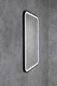 Sapho Sapho, CETIS zrkadlo s LED osvetlením 60x80cm, čierna matná, CT080