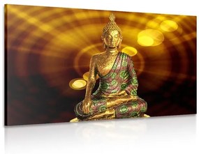 Obraz socha Budhu s abstraktným pozadím - 60x40
