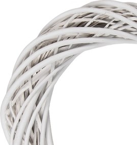 Prírodný biely ratanový veniec Rattan M - Ø 40*7 cm