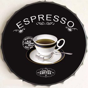 Ceduľa vrchnák Espresso Coffee