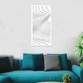 drevo zivota Drevená samolepka na stenu VLNKY Farebný vzor: Biela, Rozmery (cm): 30x60