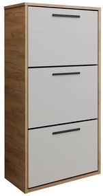 Skrinka na topánky Asper závesná Fr. biela/Craft