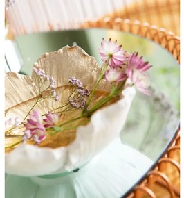 Flower Bloom dekoračná miska krémová/zlatá Ø20 cm