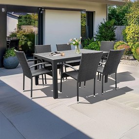 Set záhradného nábytku VIKING L + 6x PARIS