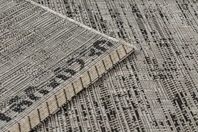 Koberec SIZAL FLOORLUX 20211 strieborný / čierny