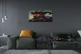 Obraz canvas Tmavé hrozná forma 140x70 cm