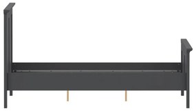 Sivá dvojlôžková posteľ 140x200 cm Paris – Tvilum