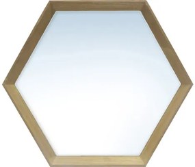 Zrkadlo Hexagon dub 34 x 30,3 cm