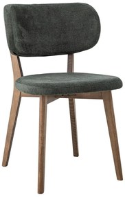 Tmavozelená/hnedá jedálenská stolička Cally – Bloomingville