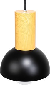 Toolight Toolight, závesné svietidlo 1xE14 APP1083-1CP, čierna-hnedá, OSW-08893