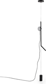 Čierna LED stojacia lampa so stmievačom (výška 339 cm) Orey – Kave Home