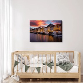 Obraz - Nyhavn, Kodaň (90x60 cm)