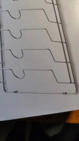 Goodhome Držiak, stojan na pokrievky - 6 pozícií, na dvierka, nerezový, LID