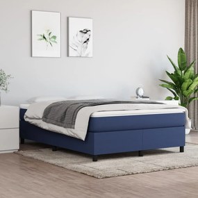 Boxspring posteľ s matracom modrý 140x190 cm látka 3144421