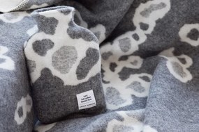 Vlnená deka Saimaannorppa 130x180, sivo-biela