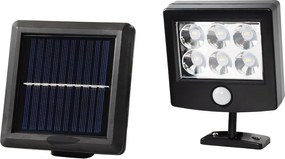 Exteriérové solárne LED svietidlo Depo, 1x LED 1,05w, čierna