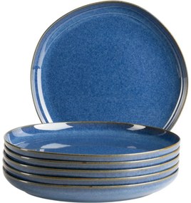 Mäser Sada mělkých tanierov Cordelia Royal Blue 27cm, 6 ks
