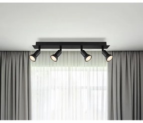 Globo 57998-4 - Bodové svietidlo DREW 4xGU10/35W/230V čierna