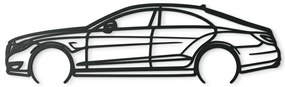 drevko Drevená nálepka na stenu Mercedes CLS63 AMG Rozmer obrazu: 25 x 86 cm, Farba dekorácie: Čierna