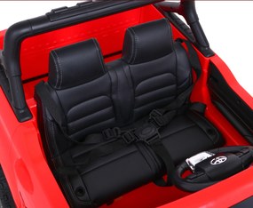 Ramiz Elektrické auto Toyota Hilux pre deti červené + pohon 4x4 + diaľkové ovládanie