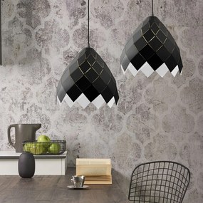 Toolight Toolight, závesná kovová stropná lampa 1xE27 APP338-1CP, čierna, OSW-05019