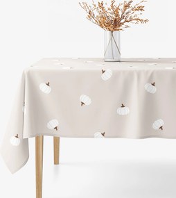 Goldea hranatý obrus 100% bavlnené plátno - tekvice na krémovom 100 x 140 cm