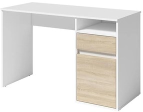 Písací stôl Billa 1d1sz 60 Nfsc B Biela/Sonoma