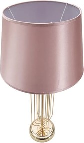 Stolná lampa Krista 64 cm ružovo-zlatá