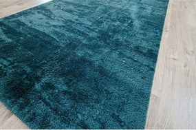 Mäkký huňatý koberec Plush Deluxe v tyrkysovej farbe Rozmer: 60x100 cm
