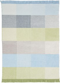 Deka Cotton Cloud 150x200 cm  pastelovo modrá so zelenou
