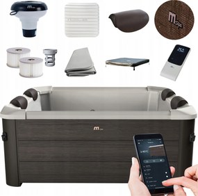 Spa Bazen S Hydromasážou Tribeca Pevné Panelové Záhradné Wifi 6os