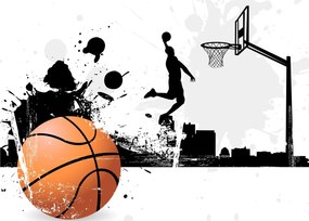Obraz - Hráč basketbalu (70x50 cm)