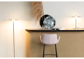 Svetloružové zamatové barové stoličky v súprave 2 ks 91,5 cm Brit – Zuiver