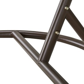 Sconto Závesné kreslo COLMAR hnedá mocca/krémová