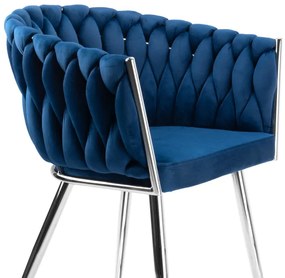Jedálenská stolička COFTON VELVET granátová