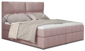 Kontinentálna posteľ 145 cm Alyce (ružová) (s matracmi). Vlastná spoľahlivá doprava až k Vám domov. 1027443