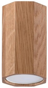 Sollux SL.1033 - Bodové svietidlo ZEKE 1xGU10/40W/230V 10 cm dub